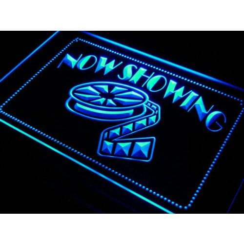 I650 Now Showing Filming Film Movies LED Neon Light Light Signs On/Off Switch 20+ Colors 5 Sizes