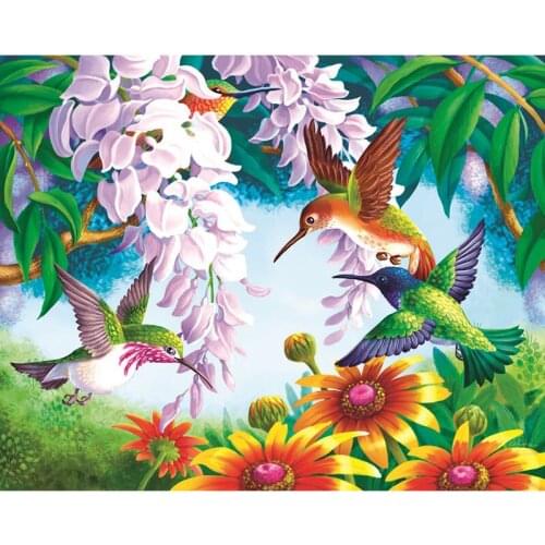 Full Square/Round Drill 5D DIY Diamond Painting "Flowers,Birds,Trees " 3D Embroidery Cross Stitch Mosaic Rhinestone Home Decor