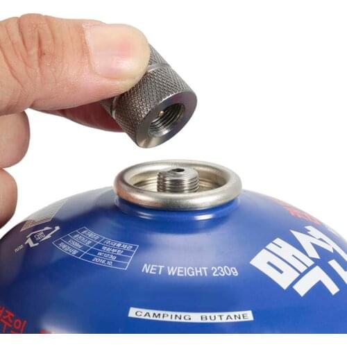 Cartridge Gas Refill Adapter Nozzle Bottle Type Butane Gas Cartridge / Canister Refill Gas For Screw Type Valve Canister