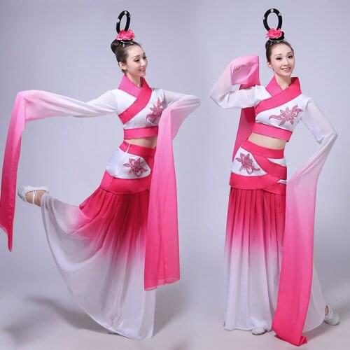 Chinese Folk Dance Women Drum Fan Dance Square Dance Costume Chinese Traditional Clothing for Adult Yangko Dance Clothes