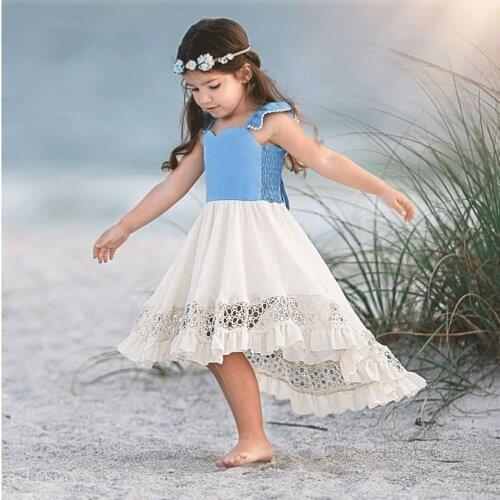 Girls Summer Dress Fashion Newborn Toddler Baby Girl Dresses Princess Robe Fille Party Baby Girl Clothes Sleeveless Baby Dress