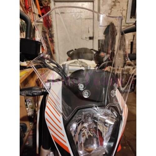 New Motorcycle Windshield WindScreen+Screws For KTM DUKE 125 200 390 KTM390 KTM200 KM125 2012 2013 2014 2015 2016