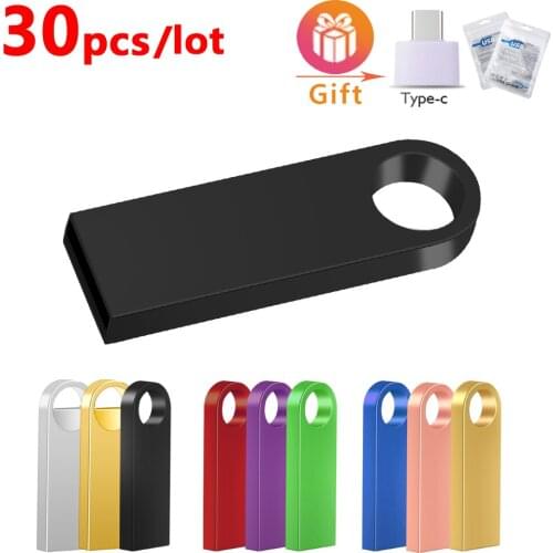 30pcs/lot usb 2.0 metal key flash usb stick pen drive 8gb 16gb 32gb 64gb 128GB usb flash drive pendrive memoria usb Custom logo