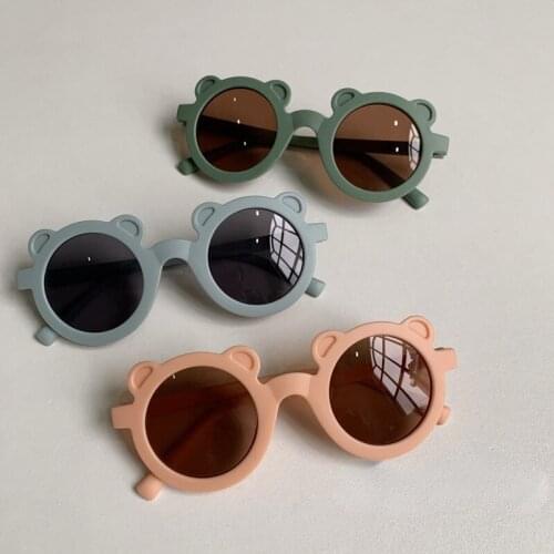 New Trendy Children Boy Girl Cute Shape Round Sunglasses Kids Vintage Sunglasses UV400 Protection Classic