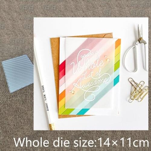 New Design Craft Metal stencil mold Cutting Dies COLOR BLOCK DIAGONAL STRIPE scrapbook die cuts Album Paper Card Craft Embossing