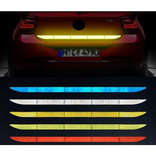 Car Body Trunk Reflective Sticker Warning Strip Tape For Mercedes Benz W202 W220 W204 W203 W210 W124 W211 W222 X204 AMG CLK