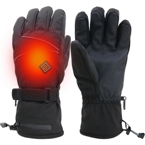 3.7V 4000mAh Motorcycle Bike Electric Heated Gloves Mittens Hand Warmer USB Recharge Winter Riding Thermal Ski Heating Gloves