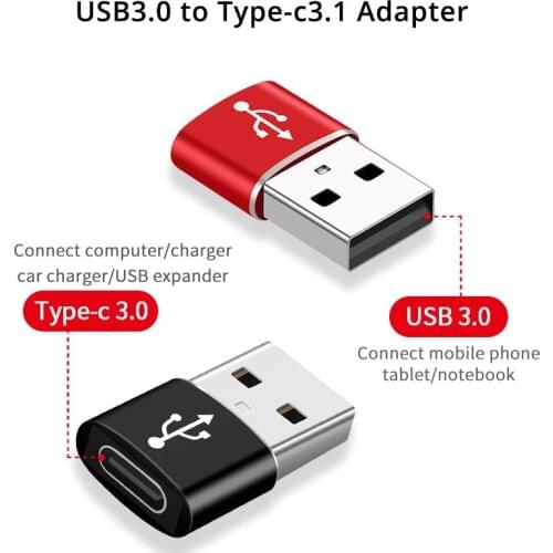 USB To USB C Adapter For Macbook Air Pro 2020 Samsung S21 Note 20 Huawei Xiaomi Type C Female to USB 3.0 Male OTG Data Converter