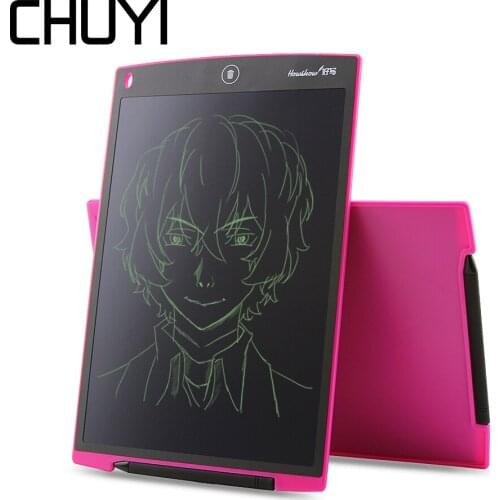 CHUYI 12 Inch LCD Writing Tablet Drawing Ultra Thin Electronic Board Paperless Handwriting Pads Graphic Tablets Boards Kids Gift