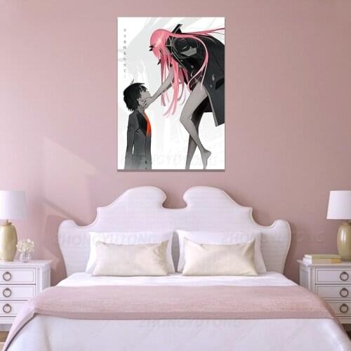 Anime Darling In The Franxx Poster Wall Sticker Posters Home Bedroom Decor Room Decoration Accessories For Kids Rooms