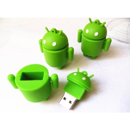 Robot Cartoon Pen Drive 128GB Usb Flash Drive Memory Disk Usb Android U Disk 256GB 4GB 8GB 16GB 32GB 64GB Flash Drive PenDrive