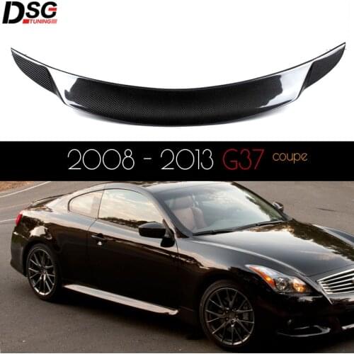 CF Carbon Spoiler Car Wing for Infiniti 2007 - 2013 G Series G37 2-Door | Great Fitment, UV Cut, High Gloss Finish