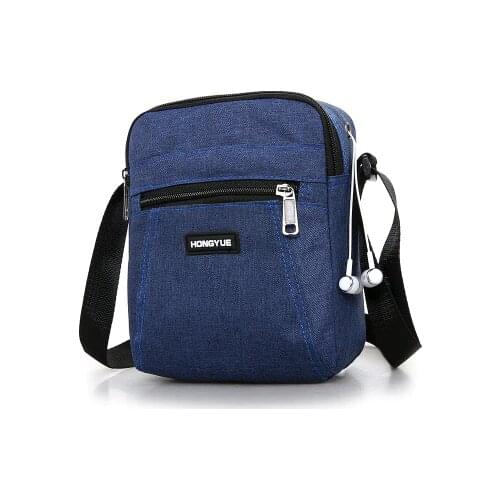 New Fashion Men Shopping Small Handbags!All-match Casual men Shoulder&Crossbody bags Top Oxford Versatile Male Zipper Carrier