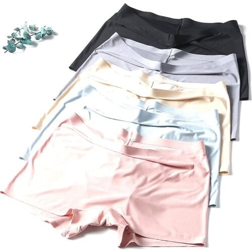 8 pcs New Spring Summer Seamless womens shorts super Breathable Underwear tight shorts 8 color seamless panties safety pants