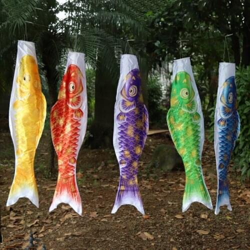 Japanese Carp Windsock Streamer Fish Flag Kite Koi Nobori Koinobori Flag Wall Home Decor 50cm/70cm/110cm Y