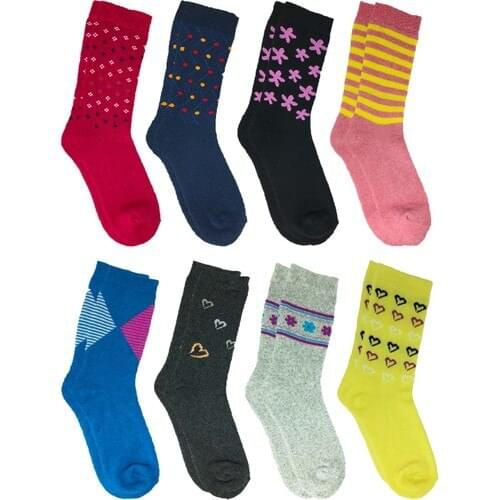 Women 8 Pieces Towel Socks Winter Socket Socks