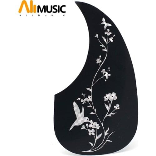 Comma Style Hummingbird Flower Pickguard Pick Guard Anti-scratch Plate for 40/41' Acoustic Guitar Music Parts