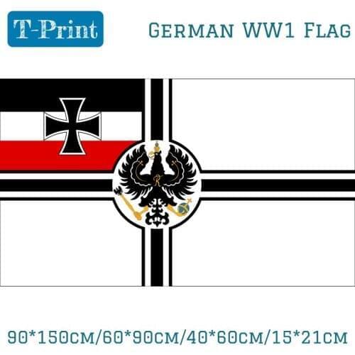 10PCS Flag 90*150cm/60*90cm/40*60cm/15*21cm German Deutsch Reich Imperial Germany WW1 Historical Naval Flag 3X5FT