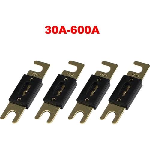 180A 200A 250A 275A 300A 350A 400A 425A 500A 600A Gold Plated ANL Bolt-on Audio Stereo Auto Car Truck Blade Fusible Fuse Link