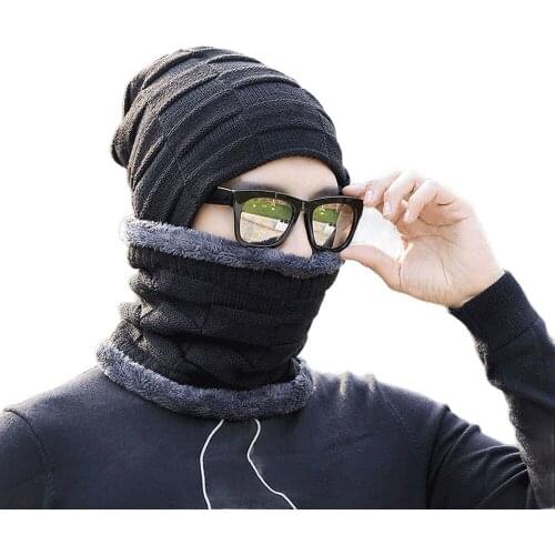 2Pcs Winter Outdoor Thick Fishing Hat Cotton Long Windshield Face with Hair Protection Neck Flap Sun Fisherman Hats Hiking Cap