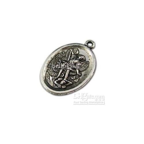 450pcs Tibetan silver flat oval charm A11192