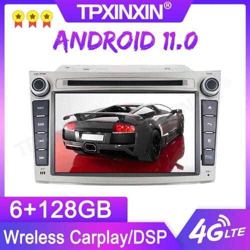 Android 11 6+128G For Subaru Outback 2009 2010 2011 2014 GPS Car Multimedia Player Headunit Audio Radio Navigtion Tape Recorder