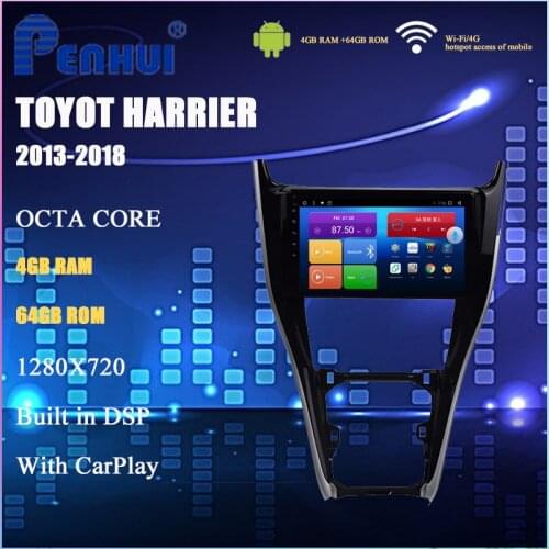 Android Car DVD For Toyota Harrier ( 2013-2018) Car Radio Multimedia Video Player Navigation GPS 2din