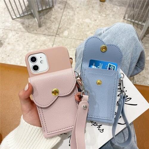 Wallet Phone Cases For Samsung Galaxy A01 Core A10 A10S A11 A20S A21S A30 A31 A41 A50 A70 A51 A71 5G A42 Candy Wrist Strap Cover
