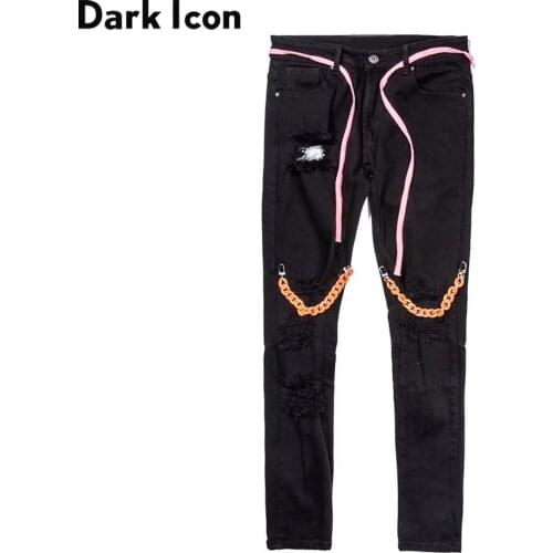 Прямые джинсы для мужчин Dark Icon China At AliExpress