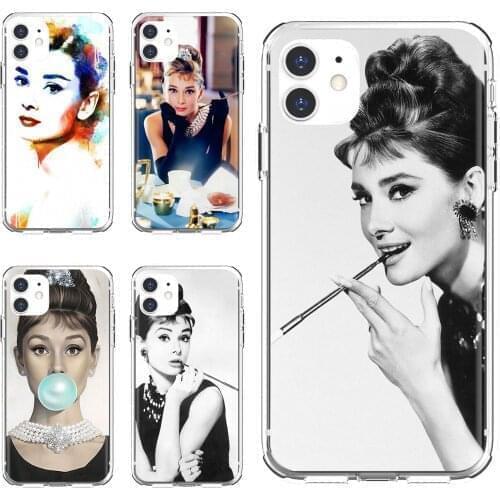 For Samsung Galaxy S7 S8 S9 S10E S20 FE Note 10 20 Edge Lite Plus Ultra Cell Phone Case Cover legend-Lady-star-Audrey-Hepburn