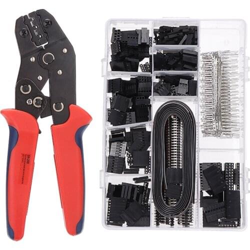 Dupont Connectors Pins Wire Crimper Pliers Kit SN-25B 0.1mm Terminal Crimping Pliers Tool Set Electrical Supplies Hand Tool Set