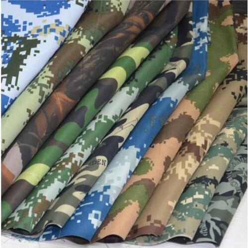 Gagqeuywe 100*150cm Thick camouflage clothing fabric training uniform military training suit digital camouflage tablecloth camou
