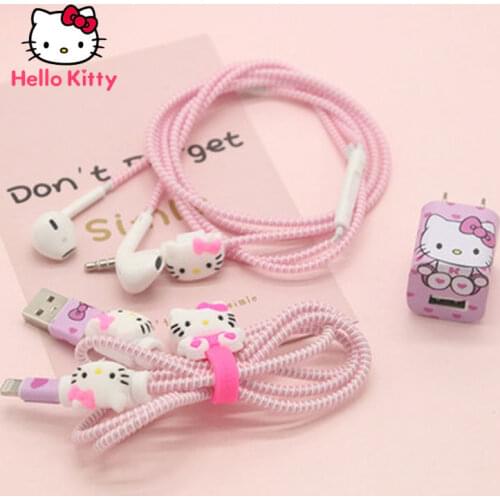 Hello Kitty Is Suitable for Apple X IPhone6S/7/8P/MAX Charging Data Cable Protective Cover