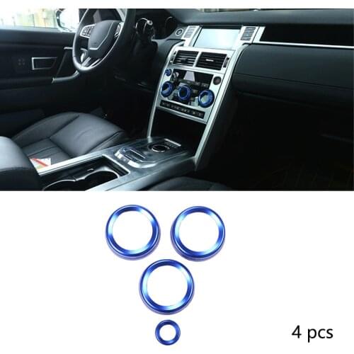 For Land Rover Discovery Sport 2015-2020 Air Condition Knob Audio Volume Control Button Decoration Ring Cover Car Accessories