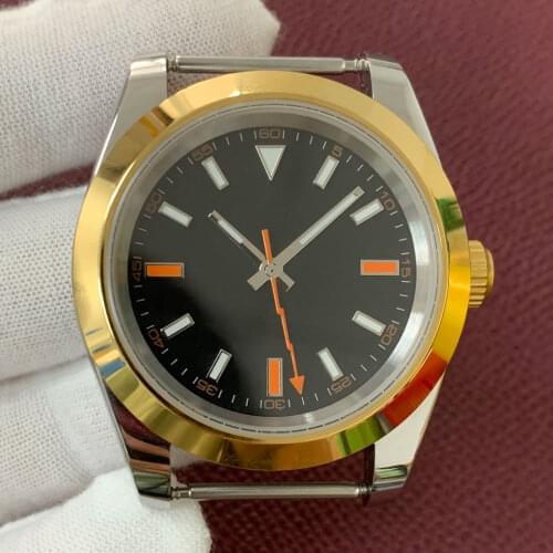 Luminous hands Mens Gold Watch