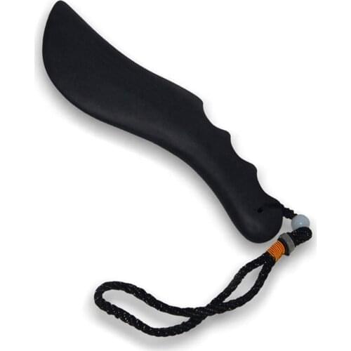 Bian Stone Needle Black Color Body Gua Sha Scraping Hand Massage for Leg Arm Muscle Relaxation Massager Tools