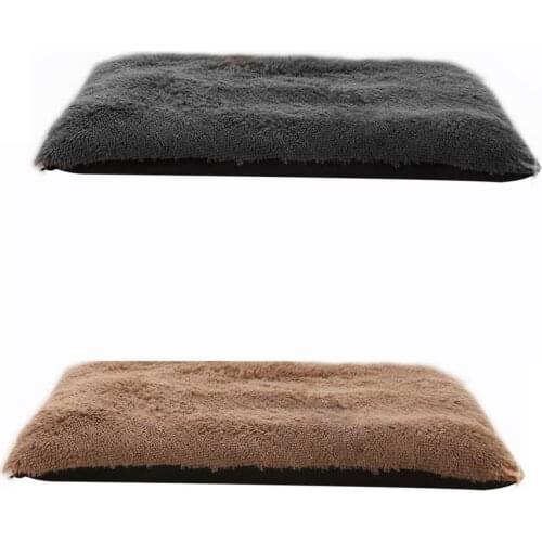 Soft Pet Bed Kennel Dog Cat Mat Winter Warm Sleeping Bag Removable Long Plush Large Puppy Cushion Mat Portable Cat Supplies