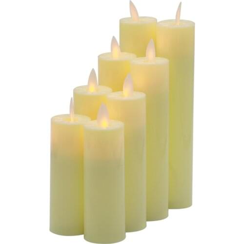 Pack of 2 Led Candle Simulation Flame Fake Candles for Home/Wedding/Christmas Decoration Battery-Operated Votive Candles