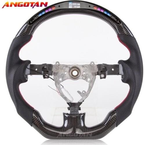 100% Carbon Fiber LED Display perforated leather Steering Wheel fits for volante Toyota FJ CRUISER