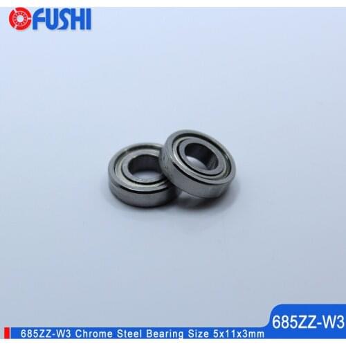 685ZZW3 Bearing 5x11x3 mm 10PCS Double Shielded Miniature Deep Groove 685 Z ZZ Ball Bearings 685Z