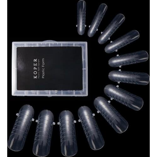 Poly Extension Gel Dual Nail Form 120pcs Coffin Nails Clear Ballerina Nail Tips Full Cover