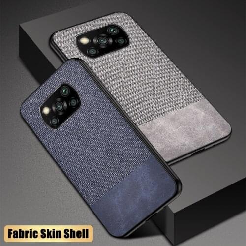Luxury Fabric Cloth Case For Xiaomi Mi 10T 9T Note 10 Pro 9 8 A2 11 Lite A3 A1 Poco X3 Pro NFC F3 F2 M3 Pro Silicone Case Cover
