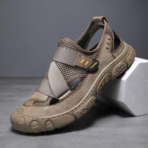 New Men Summer Mesh Mix Soft Hole Clogs Sandals Fashion Slipper Garden Beach Shoes Crocse Adulto Cholas Hombre Footwear