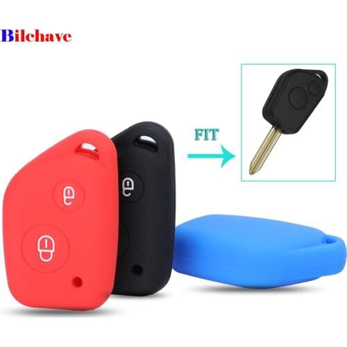 Bilchave 2BT Remote Car Key Silicone Cover Case Fob For Citroen Berlingo Xsara Picasso Saxo For Peugeot 106 205 206 306 405 406