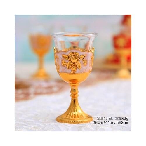 A cup of European-style high-grade metal of wine cup high-grade metal for creative household use of Buddhist supplies