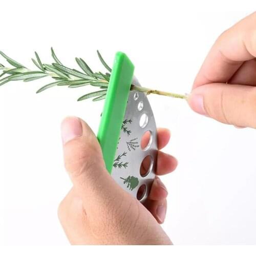 Herb Stripper Steel 9 Holes Leaf Stripping Tool,Herb Cutter,Vegetable Cutter Leaf Separator, Multifunctional Kitchen Tool