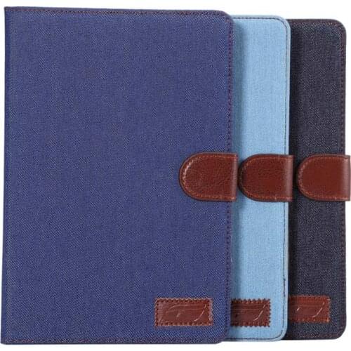 Cowboy Jeans Folio PU Leather Skin Sleeve Protective Pouch Case Cover Stand Card Holder For Apple ipad mini 4 Mini4 4Gen Tablet