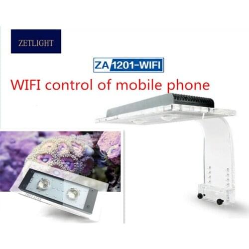 Zetlight AQUQ WIFI LED ZA1201 ZA1201L ZA1201WIFI Full spectrum seawater coral lamp, through APP control light .AquariumLED lamp