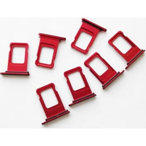 10pcs/lot Single & Dual SIM Card For iPhone XR Reader Connector Slot Tray Holder With Waterproof Ring