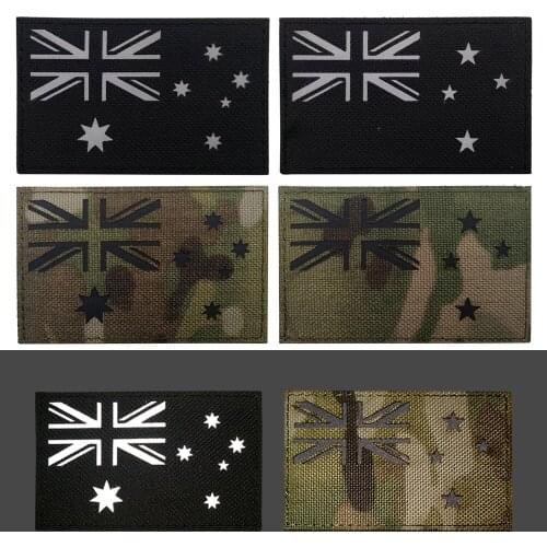 4pcs/lot Reflective Flag Armband Embroidery Patches Clothing Decoration Accessories Self-sticker Applique